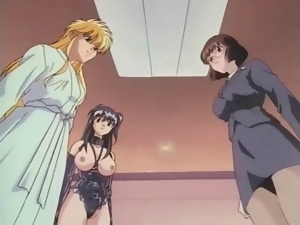 Hentai dickgirl sex with two busty beauties