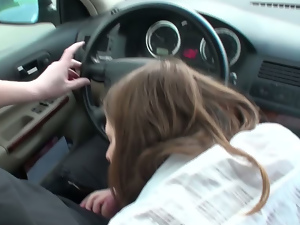 teenager fucked at the car stop. Part 2