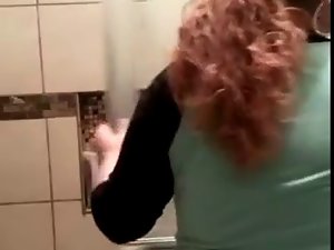 Mexican Plumper Hooters and Butt Voyeured in Bathroom - Part 3