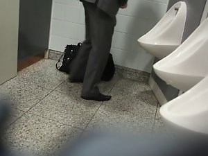 In public toilets