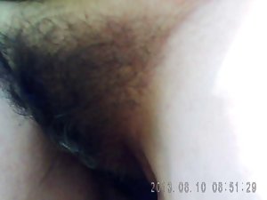 Summer in August! Hirsute vagina of my wife!