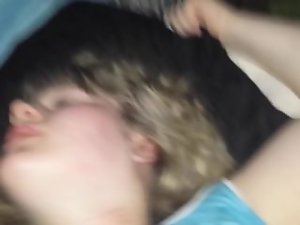 nineteen year experienced squirts and has body orgasm while being choked