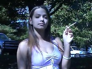 Lynn outdoor smoking Virginia Bony 120's