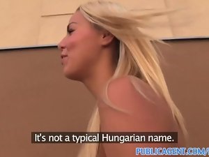 PublicAgent Lewd Hungarian blond gets banged in a restaurant toilet