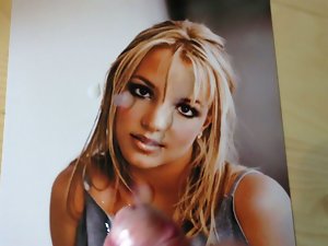 Cum tribute on Britney Spears