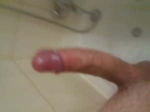 extremely huge shaft wank in shower part 1