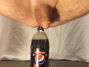 1.5 liter bottle male butthole insertion