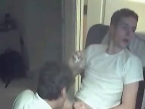 Seductive twink gets stroked on webcam