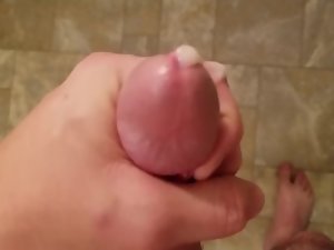 Curvy Cock Cums In Kitchen