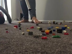 Vacuuming Lego people