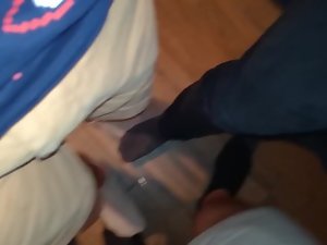 3 hetero man are constantly stepping on the others feet - 1080p version