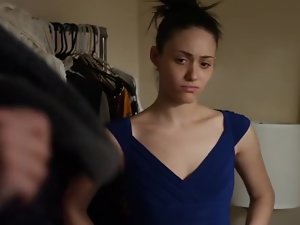 Emmy Rossum naked hooters in Shameless S01E11 (2011)