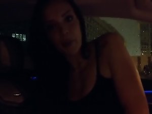 Date Night - My First-ever Point of view Public Blowjob!