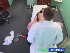 FakeHospital Sexual dark haired learns that only stiff pecker can cure her
