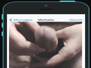 Jerking Off for Michelle on iPhone? Sexy mouth sounds in background!